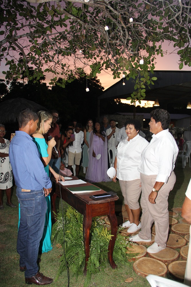 Marco histórico: Primeiro casamento homoafetivo da regiao do Araguaia é celebrado na cidade de Ribeirão Cascalheira